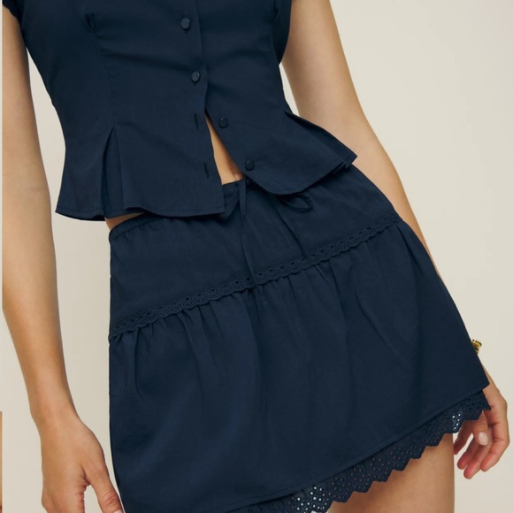 Reformation Valetta Two Piece Navy - Picture 5 of 8